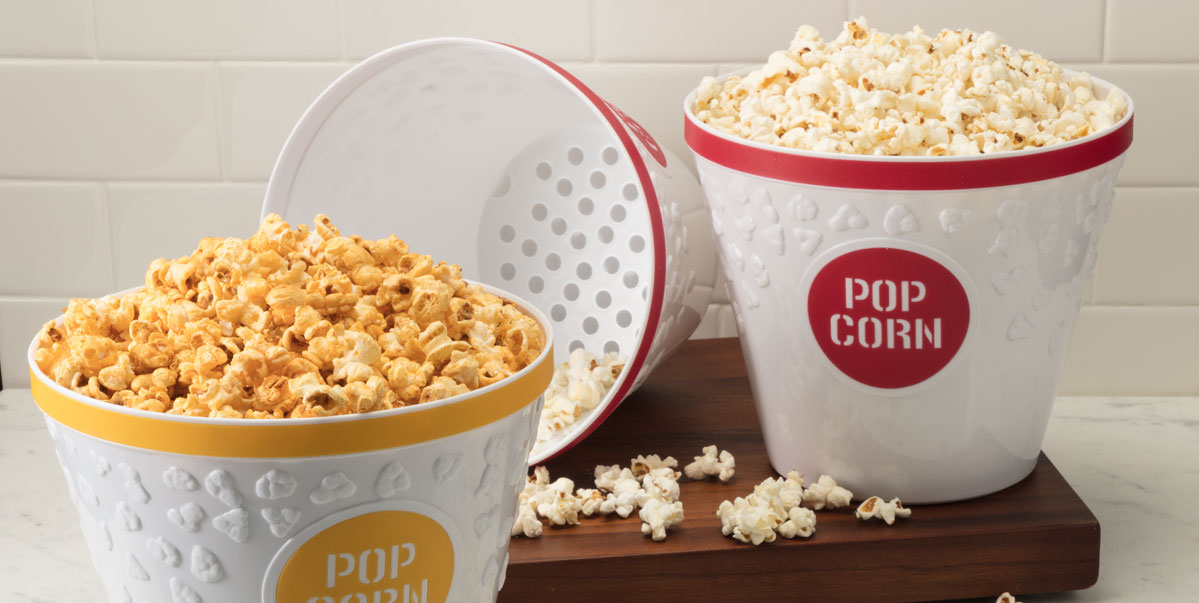 Popcorn Buckets with Kernel Catcher